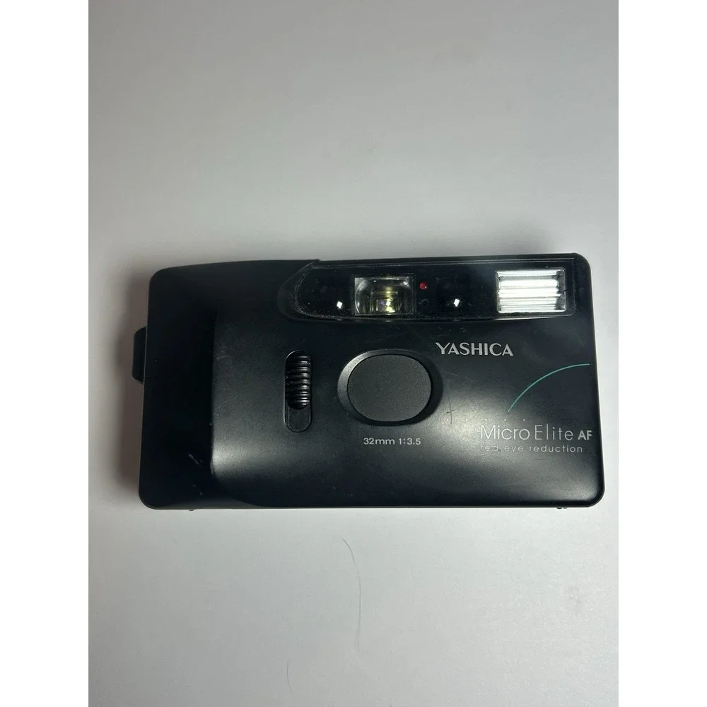 Yashica Micro‎ Elite AF 35mm Film Camera Point & Shoot Tested Flash Not Working
